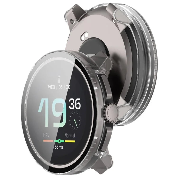 For Suunto Race S PC Cover Watch Frame Case with Tempered Glass Screen Film