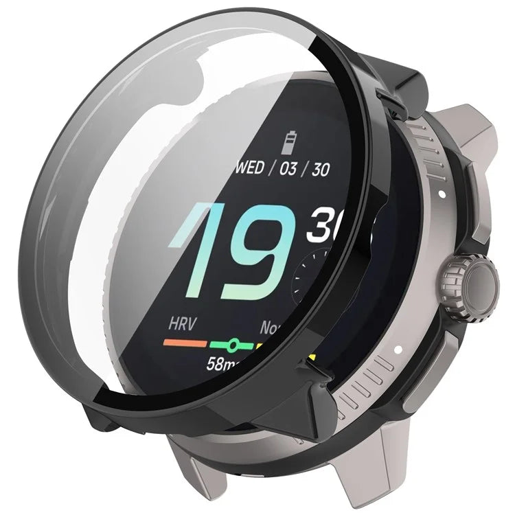 For Suunto Race S PC Cover Watch Frame Case with Tempered Glass Screen Film