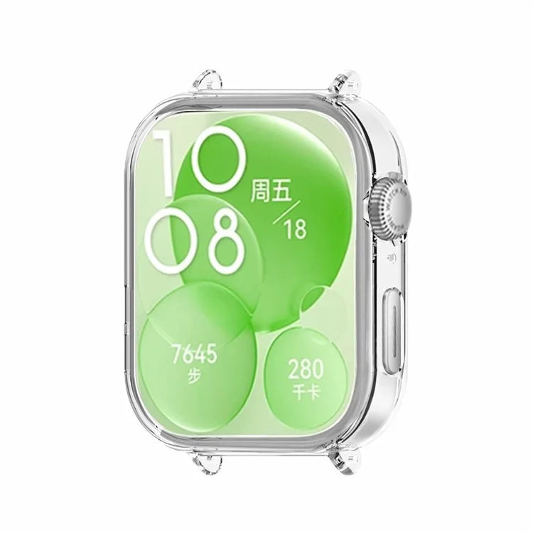 For Huawei Watch Fit 3 Anti-Collision PC Watch Case 20mm Strap Connection Frame