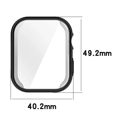 For Noise Colorfit Ultra 3 Drop Protection TPU Cover Watch Frame Case Edge Protector - Black