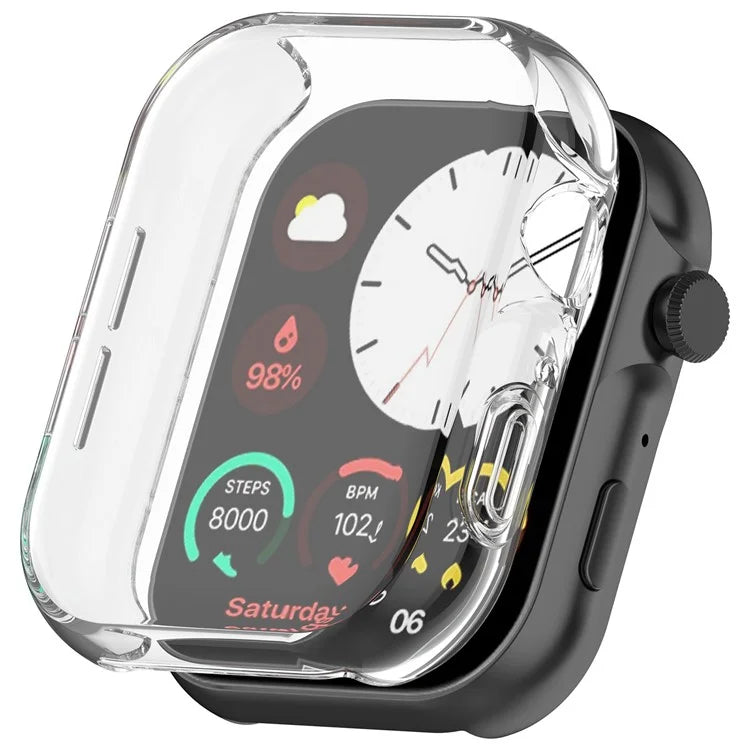 For Noise Colorfit Ultra 3 Drop Protection TPU Cover Watch Frame Case Edge Protector - Transparent