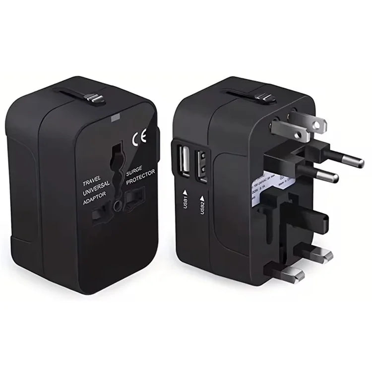 HH202-PD Universal Travel Charge Adapter Wall Plug with PD 20W Type-C + QC 18W USB