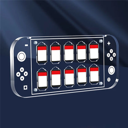 For Nintendo Switch Game Card Case Magnetic Transparent Acrylic Game Storage Box with Light Base