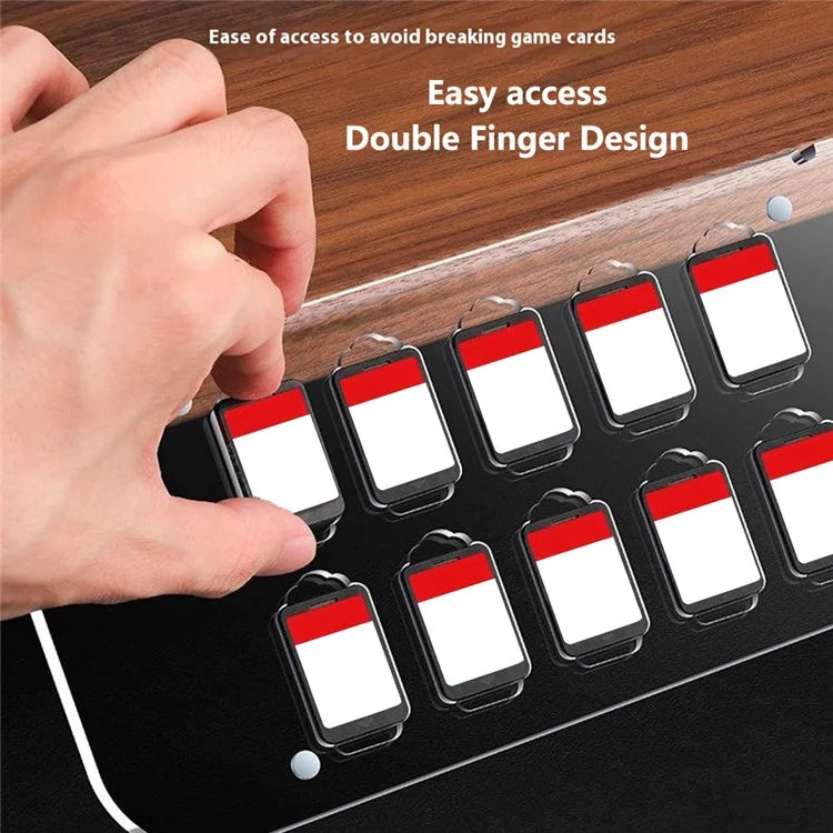 For Nintendo Switch Game Card Case Magnetic Transparent Acrylic Game Storage Box with Light Base