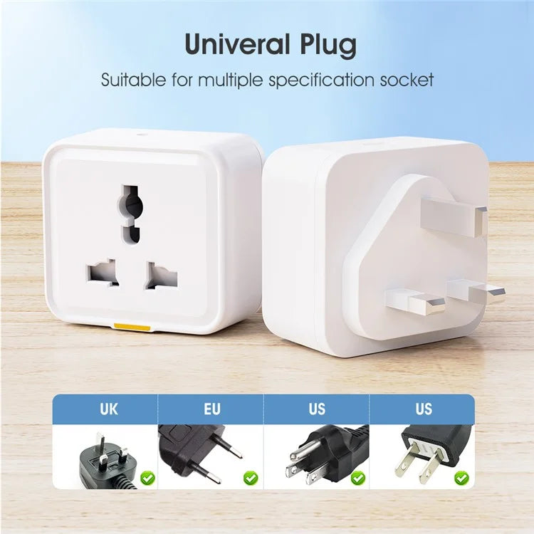 MG-CZ107W Smart Home WiFi Socket Power Outlet Tuya APP Voice Control Timer Plug, UK Plug