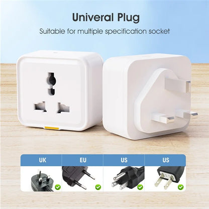 MG-CZ107W Smart Home WiFi Socket Power Outlet Tuya APP Voice Control Timer Plug, UK Plug