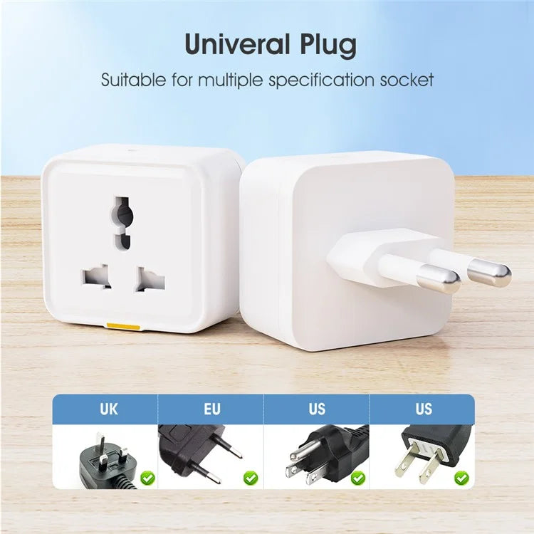 MG-CZ107W Smart Home WiFi Socket Power Outlet Tuya APP Voice Control Timer Plug, EU Plug