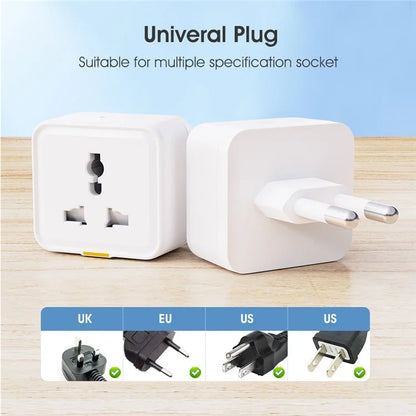 MG-CZ107W Smart Home WiFi Socket Power Outlet Tuya APP Voice Control Timer Plug, EU Plug