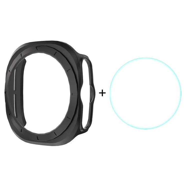 ENKAY HAT PRINCE For Samsung Galaxy Watch Ultra 47mm Case PC Watch Cover with 0.2mm 9H Screen Film