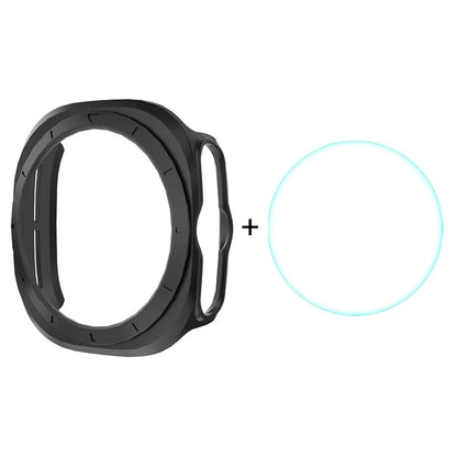 ENKAY HAT PRINCE For Samsung Galaxy Watch Ultra 47mm Case PC Watch Cover with 0.2mm 9H Screen Film