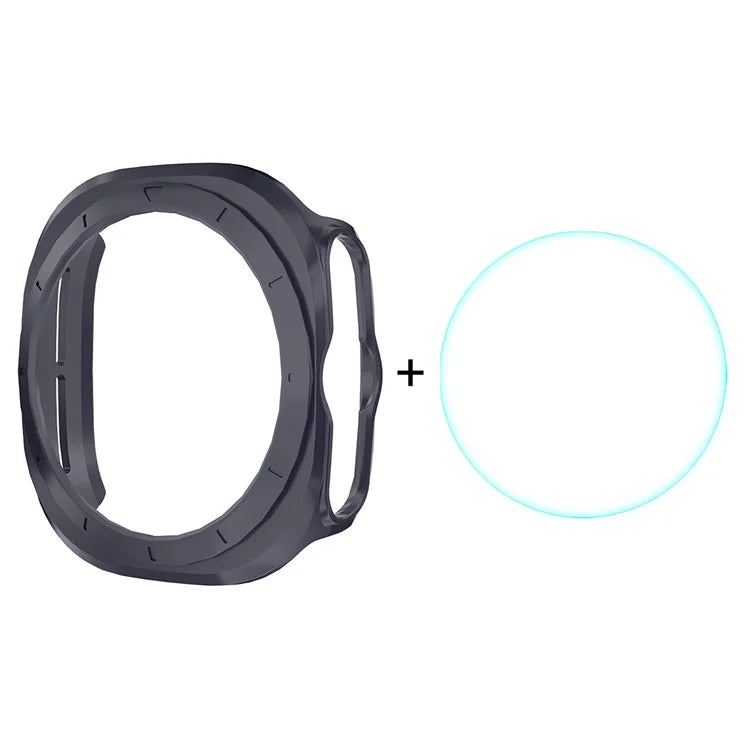 ENKAY HAT PRINCE For Samsung Galaxy Watch Ultra 47mm Case PC Watch Cover with 0.2mm 9H Screen Film