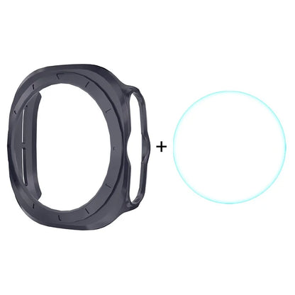 ENKAY HAT PRINCE For Samsung Galaxy Watch Ultra 47mm Case PC Watch Cover with 0.2mm 9H Screen Film