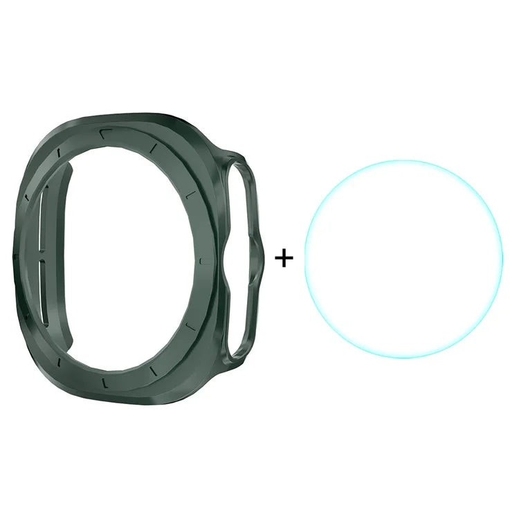 ENKAY HAT PRINCE For Samsung Galaxy Watch Ultra 47mm Case PC Watch Cover with 0.2mm 9H Screen Film