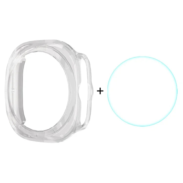ENKAY HAT PRINCE For Samsung Galaxy Watch Ultra 47mm Case PC Watch Cover with 0.2mm 9H Screen Film