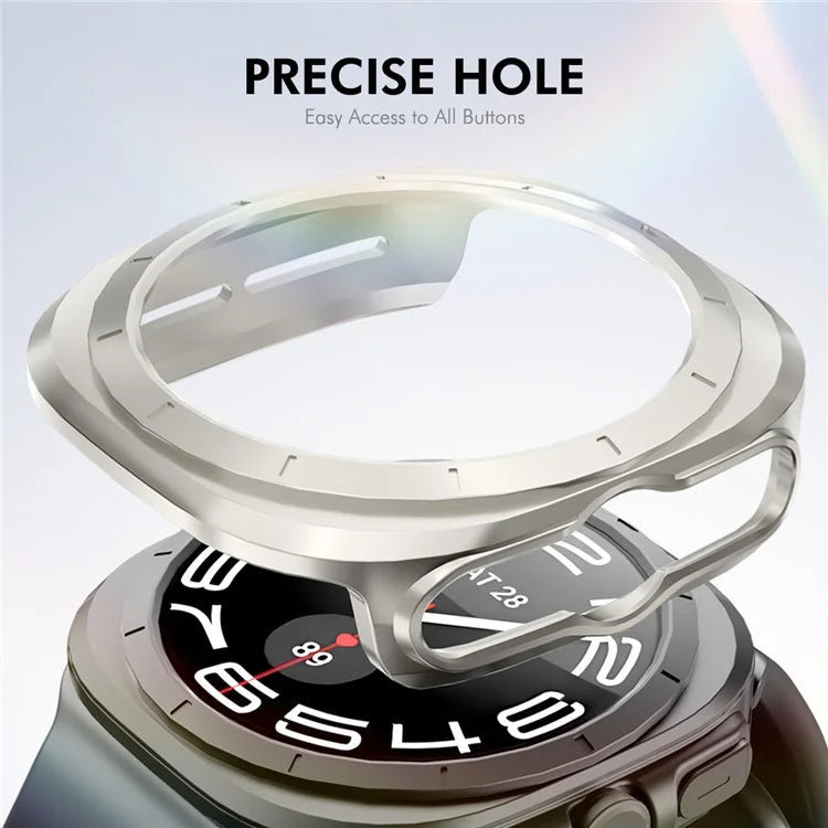 ENKAY HAT PRINCE For Samsung Galaxy Watch Ultra 47mm Case PC Watch Cover with 0.2mm 9H Screen Film