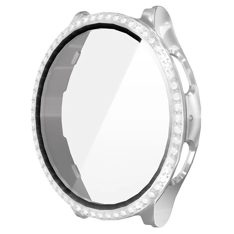 ENKAY HAT PRINCE For Samsung Galaxy Watch7 44mm PC Watch Case Rhinestone Decor with Screen Film