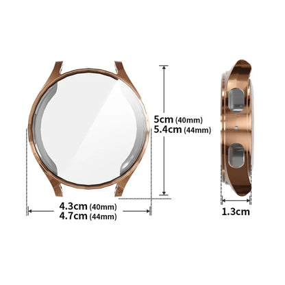 ENKAY HAT PRINCE For Samsung Galaxy Watch7 40mm Protective Cover TPU Watch Case Built-In Screen Film