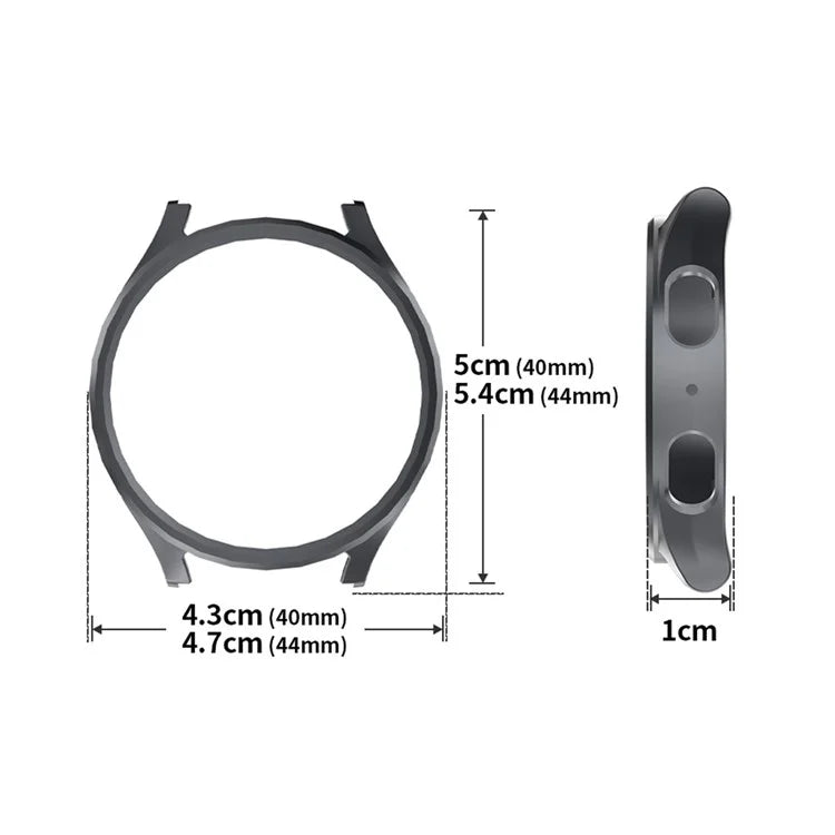 ENKAY HAT PRINCE For Samsung Galaxy Watch7 44mm Case PC Watch Cover with 0.2mm 9H Screen Film