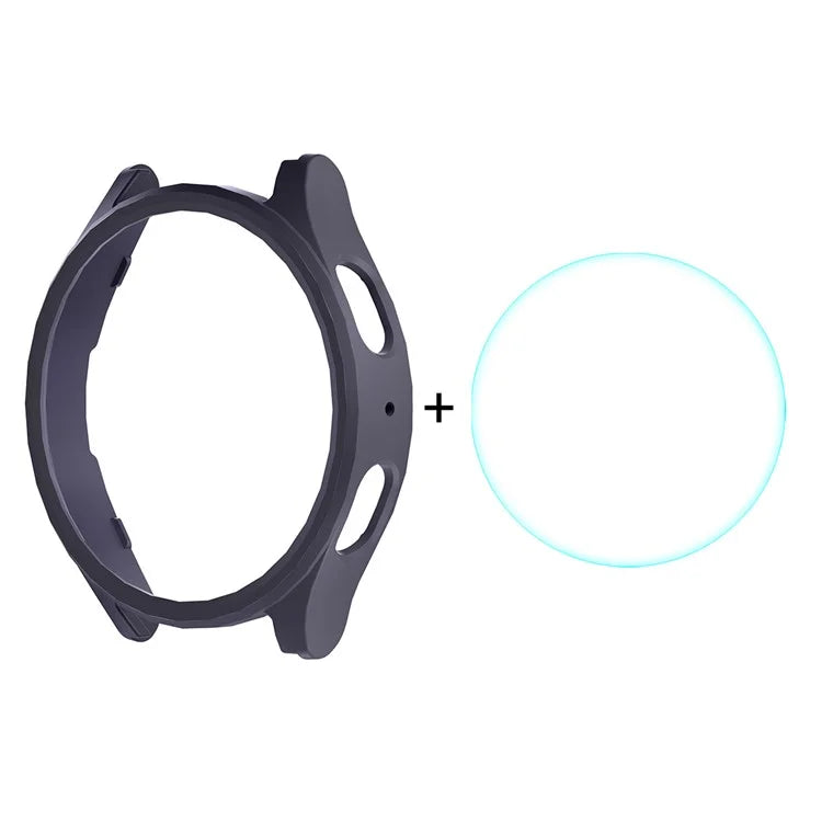 ENKAY HAT PRINCE For Samsung Galaxy Watch7 44mm Case PC Watch Cover with 0.2mm 9H Screen Film