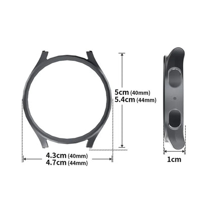 ENKAY HAT PRINCE For Samsung Galaxy Watch7 44mm Case PC Watch Cover with 0.2mm 9H Screen Film