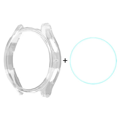 ENKAY HAT PRINCE For Samsung Galaxy Watch7 44mm Case PC Watch Cover with 0.2mm 9H Screen Film