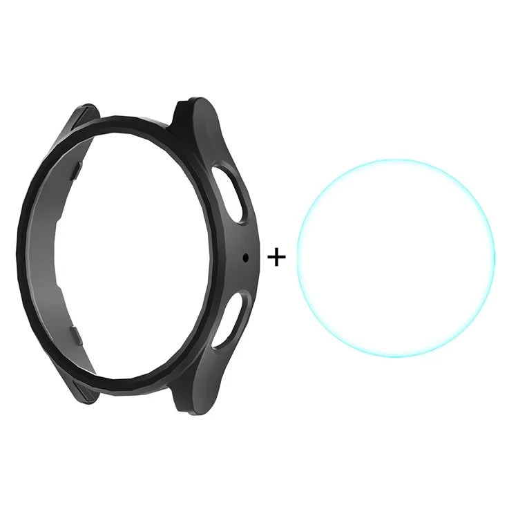 ENKAY HAT PRINCE For Samsung Galaxy Watch7 40mm PC Case Watch Protector with 0.2mm 9H Screen Film