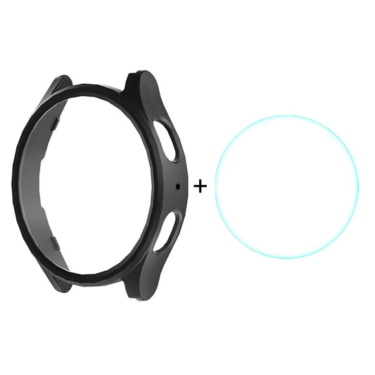 ENKAY HAT PRINCE For Samsung Galaxy Watch7 40mm PC Case Watch Protector with 0.2mm 9H Screen Film