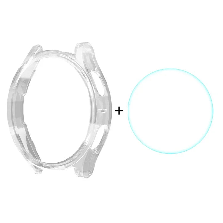 ENKAY HAT PRINCE For Samsung Galaxy Watch7 40mm PC Case Watch Protector with 0.2mm 9H Screen Film