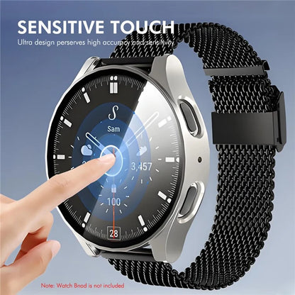 ENKAY HAT PRINCE For Samsung Galaxy Watch7 40mm Protective Case PC Watch Cover with Screen Film
