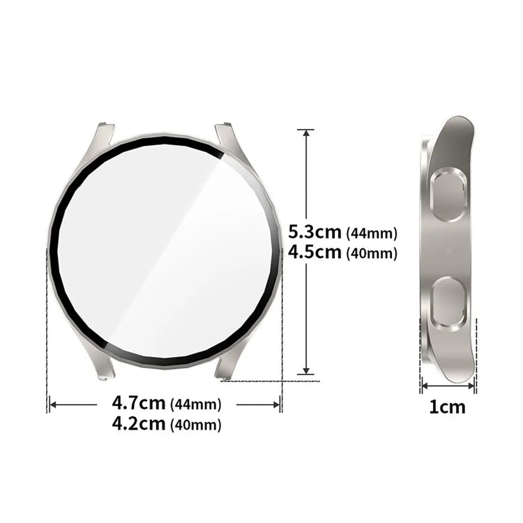 ENKAY HAT PRINCE For Samsung Galaxy Watch7 40mm Protective Case PC Watch Cover with Screen Film
