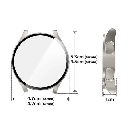 ENKAY HAT PRINCE For Samsung Galaxy Watch7 40mm Protective Case PC Watch Cover with Screen Film