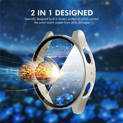 ENKAY HAT PRINCE For Samsung Galaxy Watch7 40mm Protective Case PC Watch Cover with Screen Film