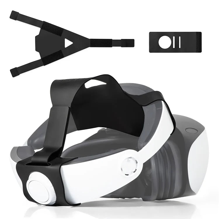 DEVASO For Sony Playstation VR2 Head Strap Double-Sided PU Leather Adjustable VR Headband Accessories