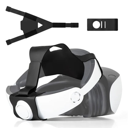 DEVASO For Sony Playstation VR2 Head Strap Double-Sided PU Leather Adjustable VR Headband Accessories