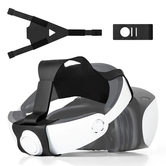 DEVASO For Sony Playstation VR2 Head Strap Double-Sided PU Leather Adjustable VR Headband Accessories