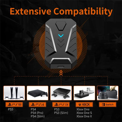 GAMWING MIX Master 7-in-1 Keyboard and Mouse Console Controller Converter Adapter for PS3 / PS5 / Xbox One / Switch Operation