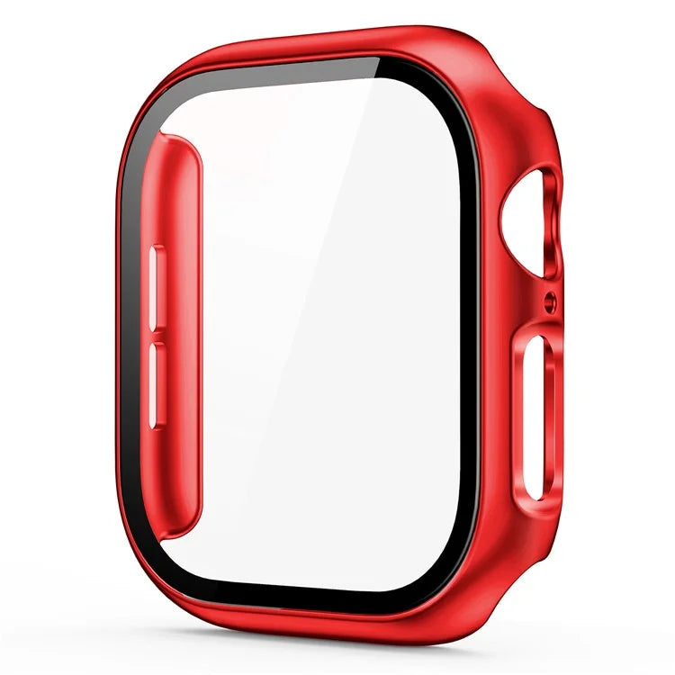 For Apple Watch Series 10 46mm Protective Case All-Around Hard PC Watch Cover with Tempered Glass Film