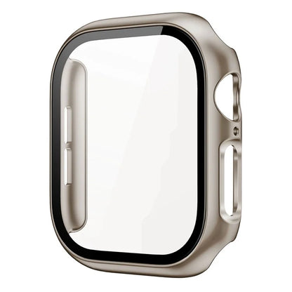 For Apple Watch Series 10 46mm Protective Case All-Around Hard PC Watch Cover with Tempered Glass Film