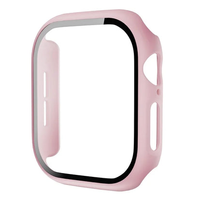 For Apple Watch Series 10 46mm Protective Case All-Around Hard PC Watch Cover with Tempered Glass Film