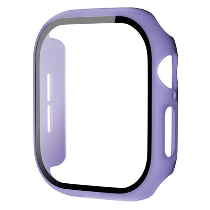 For Apple Watch Series 10 46mm Protective Case All-Around Hard PC Watch Cover with Tempered Glass Film