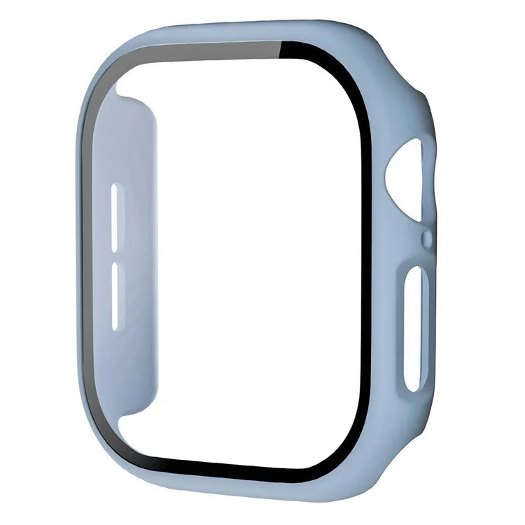 For Apple Watch Series 10 46mm Protective Case All-Around Hard PC Watch Cover with Tempered Glass Film