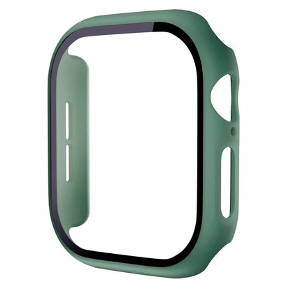 For Apple Watch Series 10 46mm Protective Case All-Around Hard PC Watch Cover with Tempered Glass Film