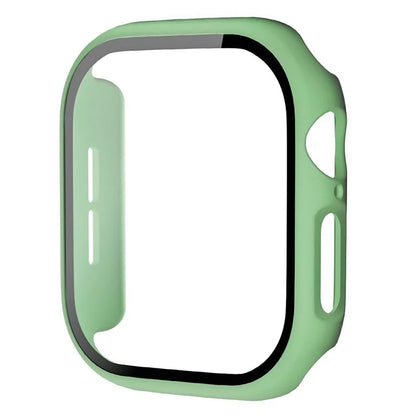 For Apple Watch Series 10 46mm Protective Case All-Around Hard PC Watch Cover with Tempered Glass Film