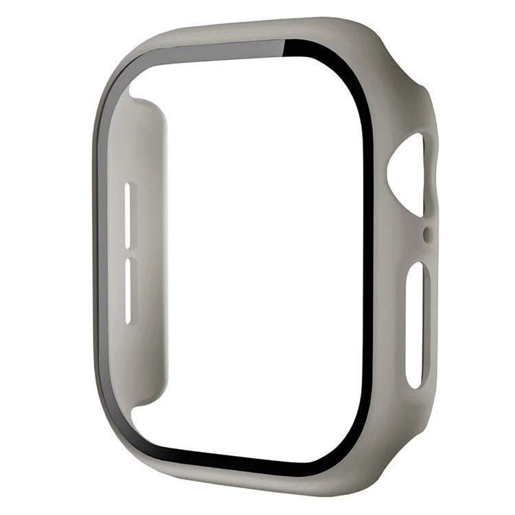 For Apple Watch Series 10 46mm Protective Case All-Around Hard PC Watch Cover with Tempered Glass Film