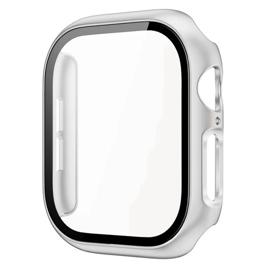 For Apple Watch Series 10 42mm Protective Case All-Around Hard PC Watch Cover with Tempered Glass Film
