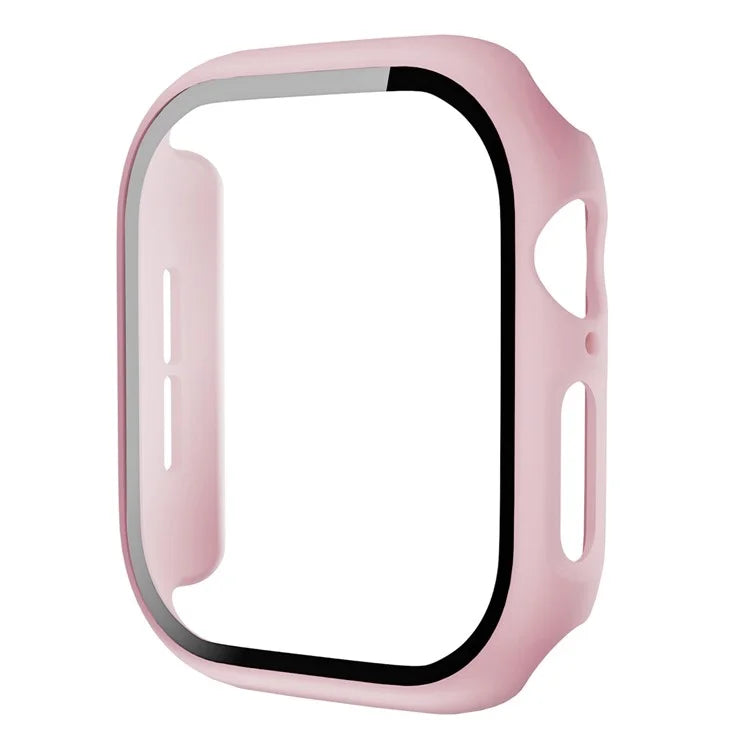 For Apple Watch Series 10 42mm Protective Case All-Around Hard PC Watch Cover with Tempered Glass Film