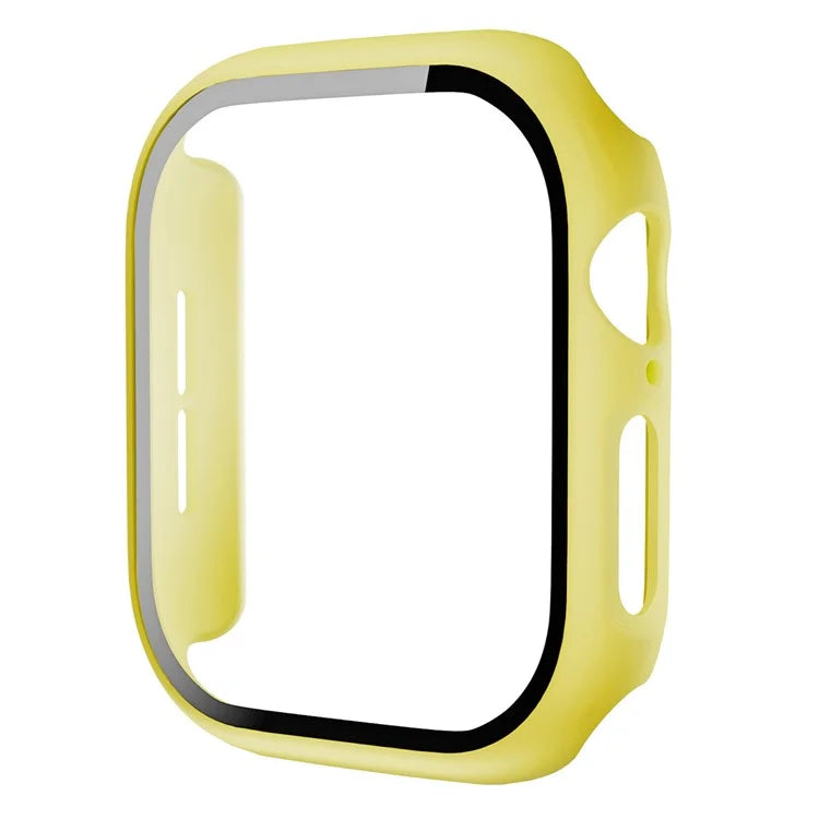 For Apple Watch Series 10 42mm Protective Case All-Around Hard PC Watch Cover with Tempered Glass Film