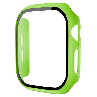 For Apple Watch Series 10 42mm Protective Case All-Around Hard PC Watch Cover with Tempered Glass Film