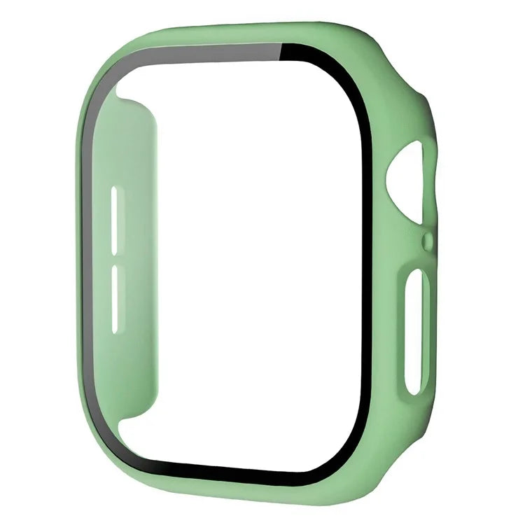 For Apple Watch Series 10 42mm Protective Case All-Around Hard PC Watch Cover with Tempered Glass Film
