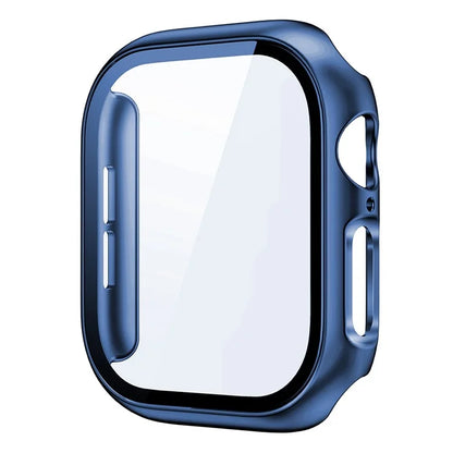 For Apple Watch Series 10 42mm Protective Case All-Around Hard PC Watch Cover with Tempered Glass Film